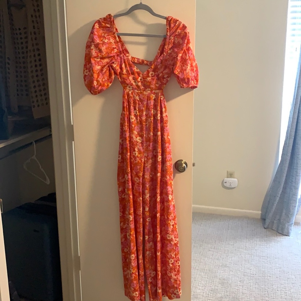 Free People Floral Jumpsuit